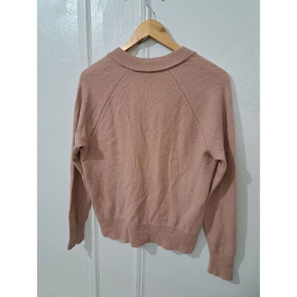 Equipment Womens Small Vneck MAUVE BLUSH PINK Cashmere Sweater Pullover - Picture 4 of 8